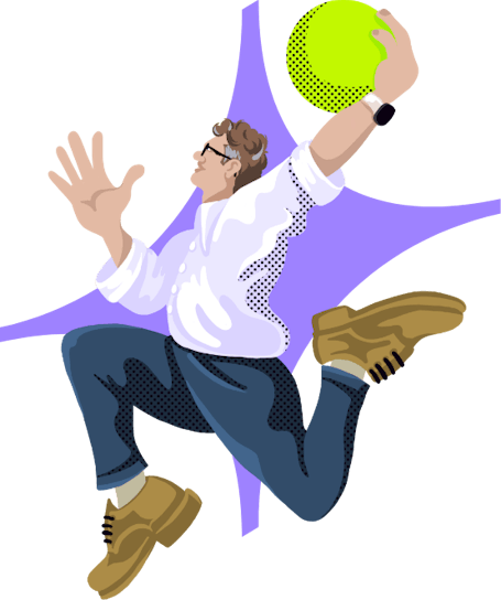 Slam dunk illustration